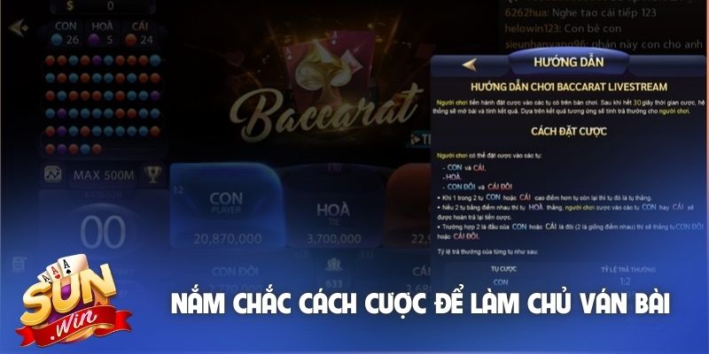Nắm chắc cách cược cơ bản để làm chủ ván bài