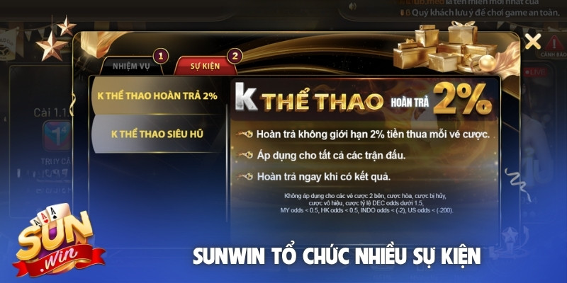 Sunwin tổ chức nhiều sự kiện